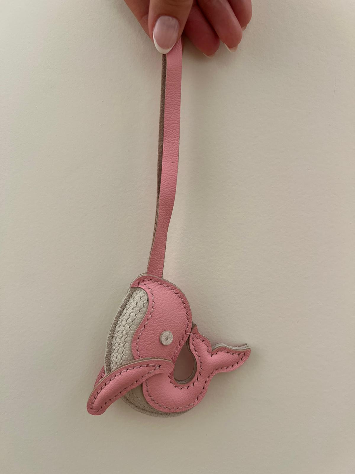 Bag Charm Baleine – Cuir Véritable Fait Main