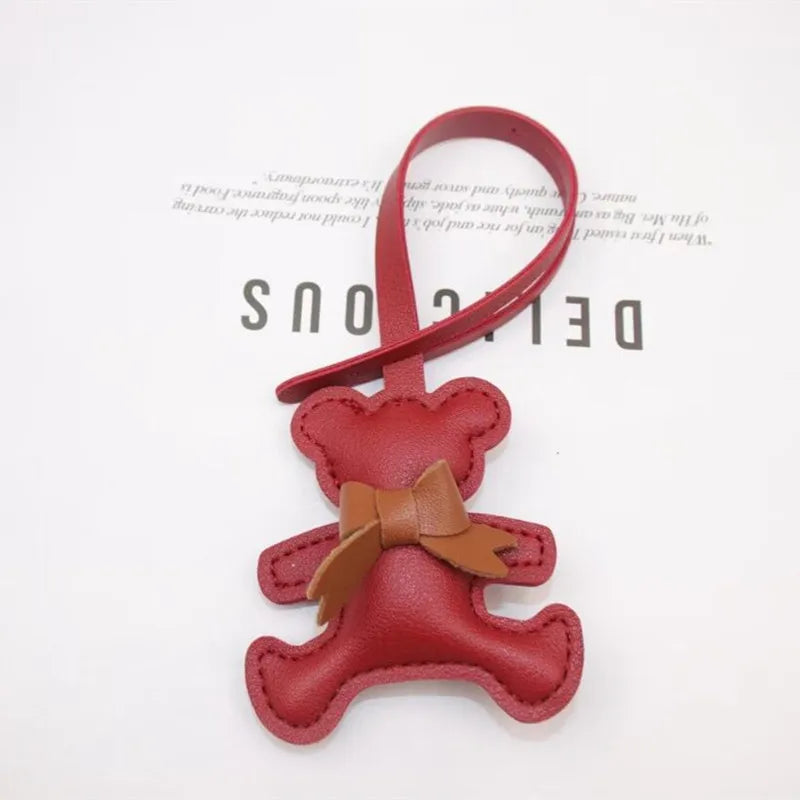 Bag Charm Ours en Cuir