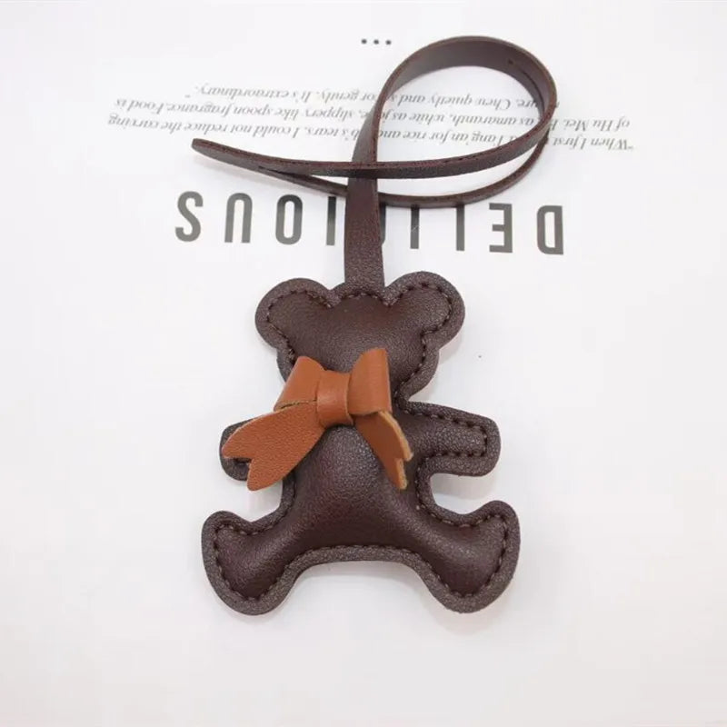 Bag Charm Ours en Cuir