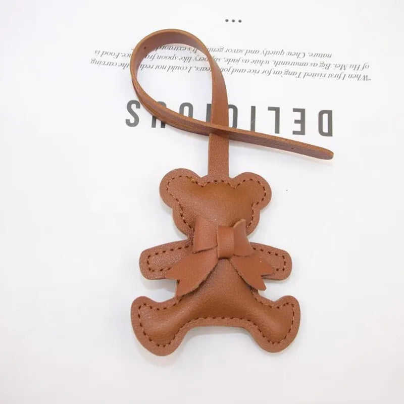 Bag Charm Ours en Cuir