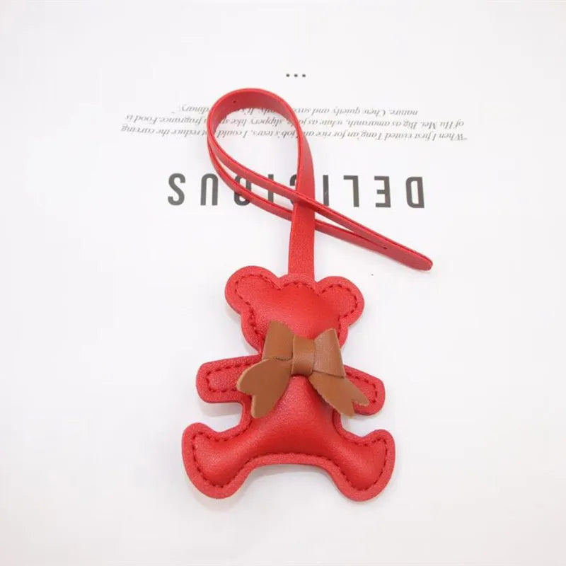 Bag Charm Ours en Cuir