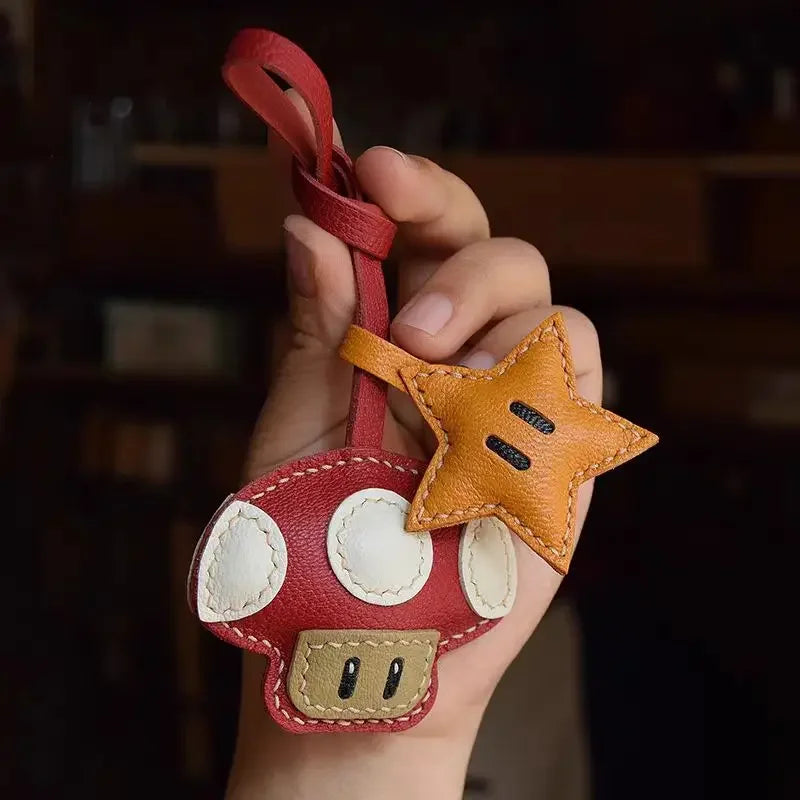 Bag Charm Cute Mushroom