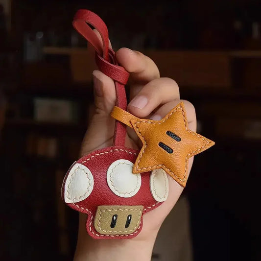 Bag Charm Cute Mushroom