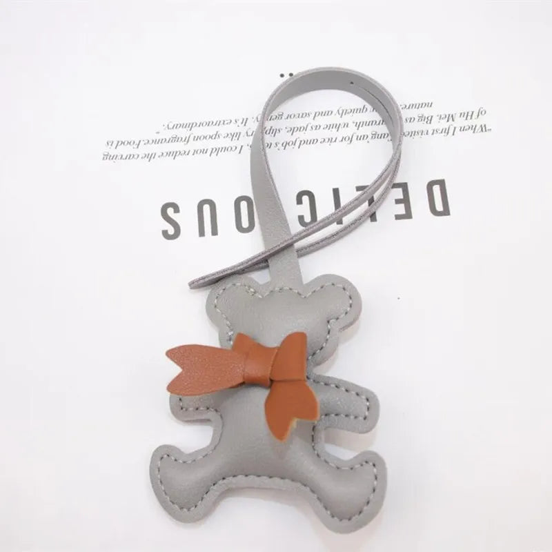 Bag Charm Ours en Cuir