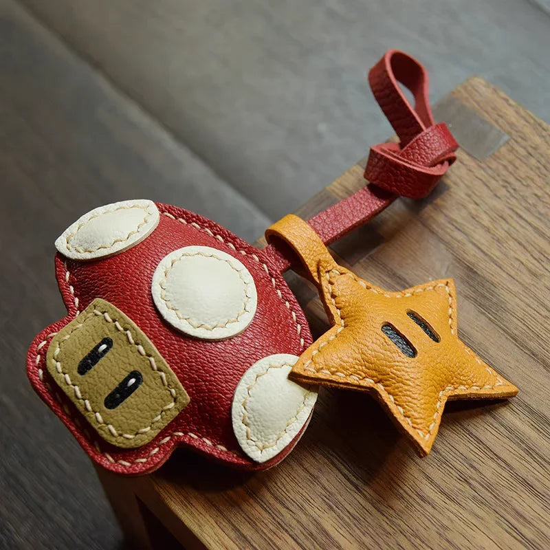Bag Charm Cute Mushroom