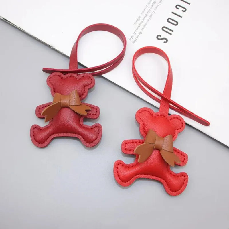 Bag Charm Ours en Cuir