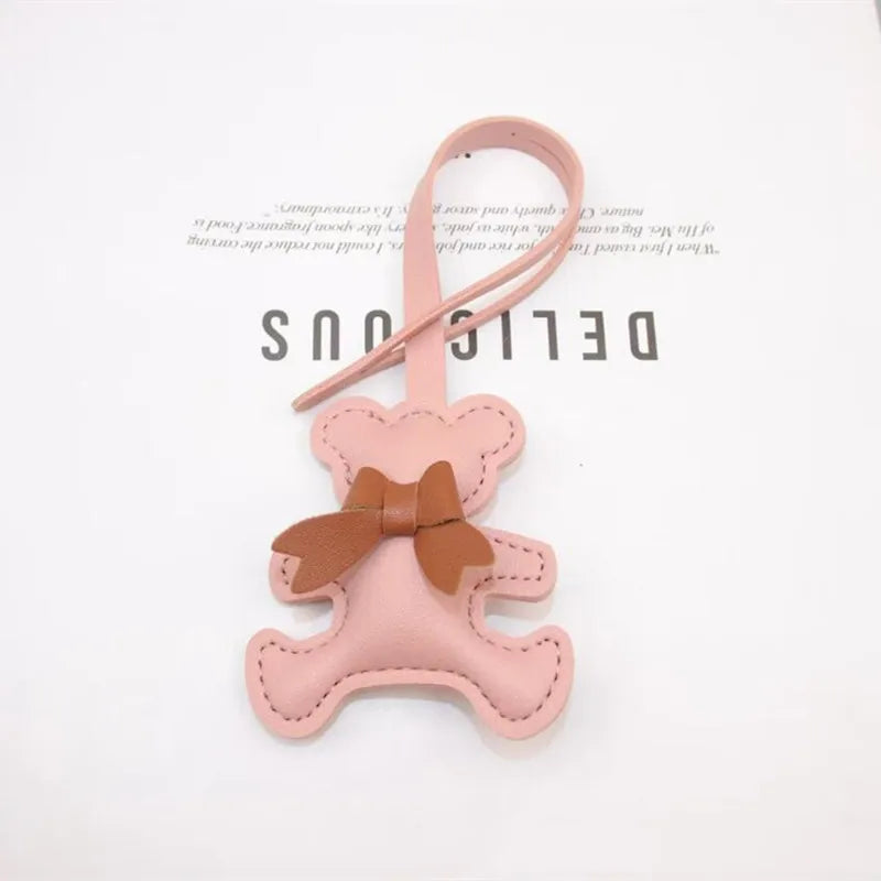 Bag Charm Ours en Cuir